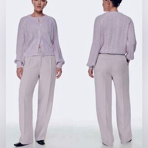 Aritzia Wide Leg Pants in Soft Lavender